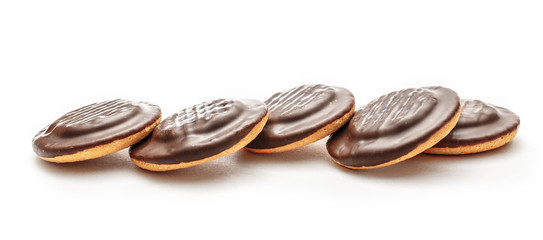 Chocolate biscuits with filling