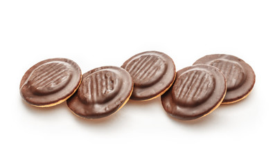 Chocolate biscuits with filling