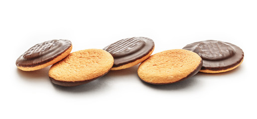 Chocolate biscuits with filling