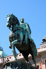 The Monument dedicated to Prince Mihailo Obrenovic