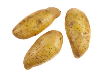 Obraz premium Potato close up on white background.