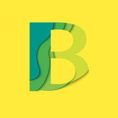 Letter B template