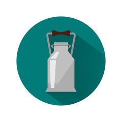 Milk can color icon