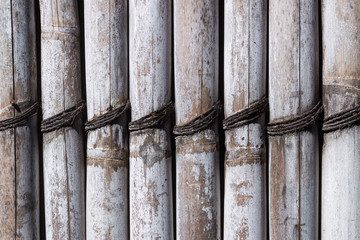 Old white bamboo texture background