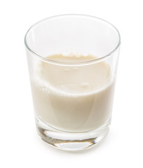 Glass of fresh milk