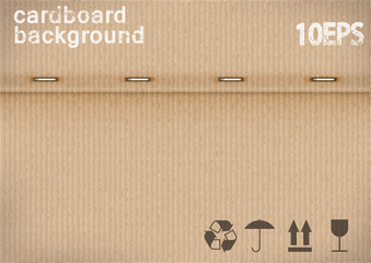 cardboard background with the clips.vector illustration