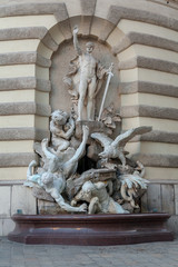 Neptun at sea fountain in Vienna, Austria © Falk