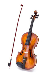 Fototapeta na wymiar Violin and bow