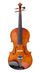 Fototapeta na wymiar Front view of a violin