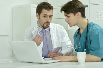 Fototapeta premium male doctors in medical office