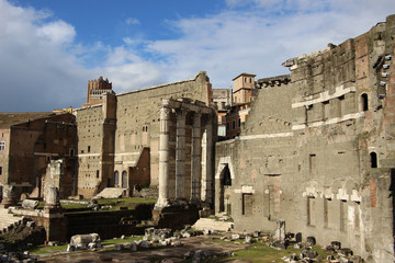 Fototapeta premium Rome,Italy,Forum Augusti,spring.