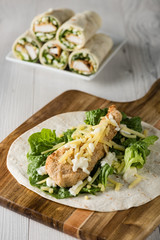 Crumbed Chicken Tortilla Wrap