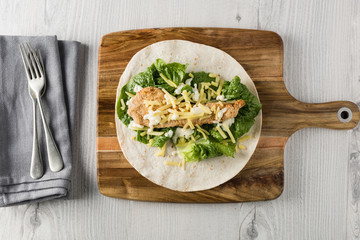 Crumbed Chicken Tortilla Wrap