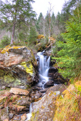 Cascade de la gorge, les Contamines Montjoie, Haute-savoie, France