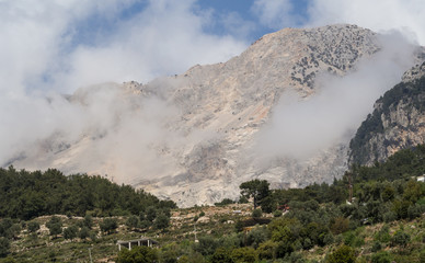 Mountain of Babadag on the way of Lician way trail.