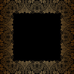 Vector gold ornament.