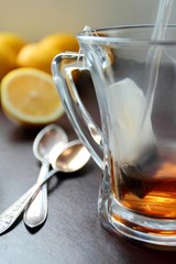 Pouring tea