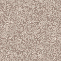 Fototapeta premium Wavy doodle seamless pattern