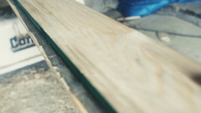 Wood planing tight super slow motion