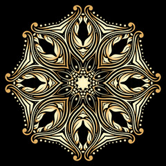 Vector gold ornament.