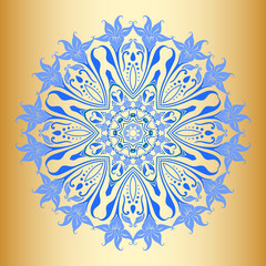 Vector round ornament.