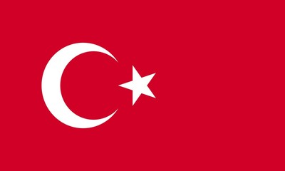 Flag of Turkey vector graphics