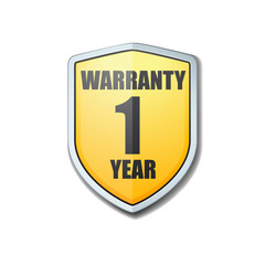 1 Year Warranty shield