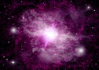 galaxy in a free space