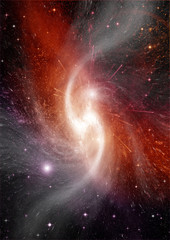 Naklejka premium galaxy in a free space
