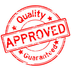 Grunged quality approve guarantee stamp