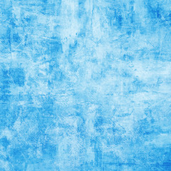 Grunge blue wall background or texture