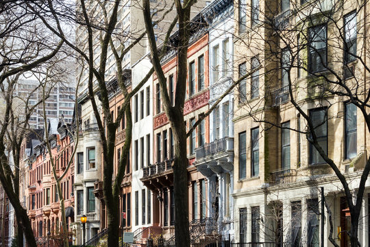 New York City Apartment Building Block in Manhattan © deberarr