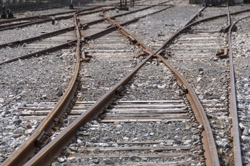 Fototapeta premium Railes de tren, España