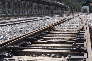 Fototapeta premium Railes de tren, España