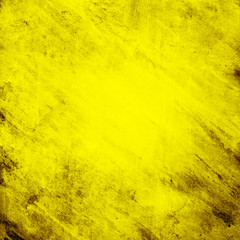 Yellow grunge wall for texture background