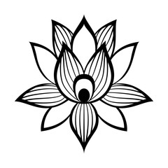 Fototapeta premium Lotus flower sign