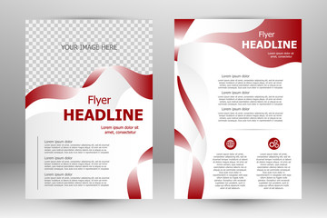 Vector flyer template design