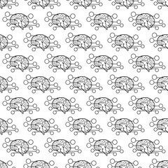 Human brain pattern seamless