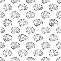 Human brain pattern seamless