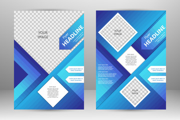 Vector flyer template design