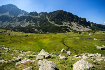 Fototapeta na wymiar Landscape of the Tooth peak in Pirin Mountain , Bulgaria