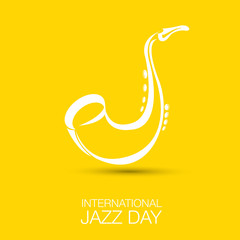Obraz na płótnie Canvas International jazz day vector
