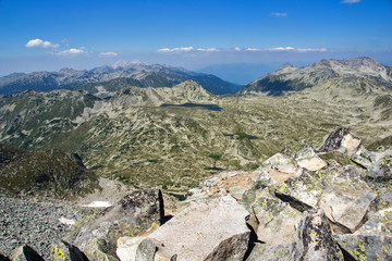 Amazing view from Kamenitsa peak in Pirin Mountain , Bulgaria