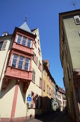 Fototapeta na wymiar Maisons rue Schongauer, Alsace Colmar