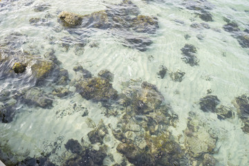 vacation, rocks by the Mediterranean Sea on the island of Mallor