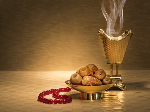 Ramadan dates with censer