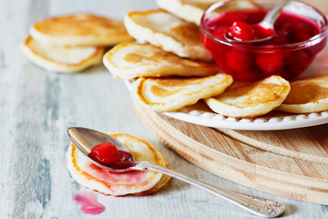 Freshly baked pancakes