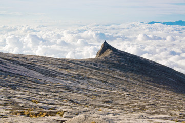 Low's peak of Mount Kinabalu, Sabah, Malaysia. 