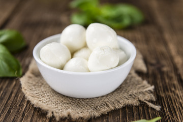 Fresh Mozzarella (close-up shot)
