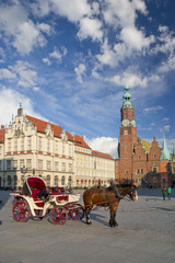 Naklejka na ściany i meble Wrocław rynek starego miasta